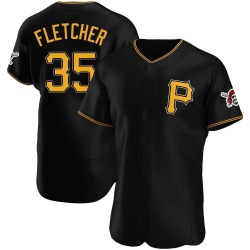 Aaron Fletcher Pittsburgh Pirates Men's Authentic Alternate Jersey - Black