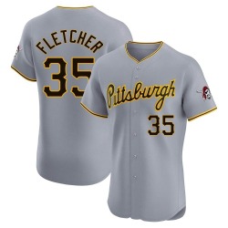 Aaron Fletcher Pittsburgh Pirates Men's Elite Road Jersey - Gray