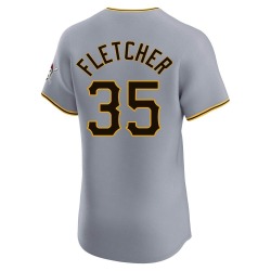 Aaron Fletcher Pittsburgh Pirates Men's Elite Road Jersey - Gray