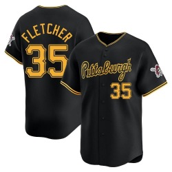 Aaron Fletcher Pittsburgh Pirates Men's Limited Alternate Jersey - Black