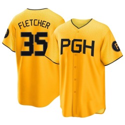 Aaron Fletcher Pittsburgh Pirates Men's Replica 2023 City Connect Jersey - Gold