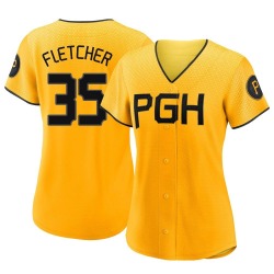 Aaron Fletcher Pittsburgh Pirates Women's Authentic 2023 City Connect Jersey - Gold