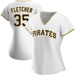 Aaron Fletcher Pittsburgh Pirates Women's Authentic Home Jersey - White