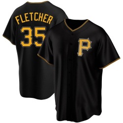 Aaron Fletcher Pittsburgh Pirates Youth Replica Alternate Jersey - Black