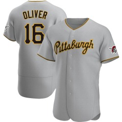 Al Oliver Pittsburgh Pirates Men's Authentic Road Jersey - Gray