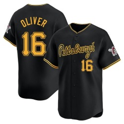 Al Oliver Pittsburgh Pirates Men's Limited Alternate Jersey - Black