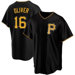 Al Oliver Pittsburgh Pirates Men's Replica Alternate Jersey - Black