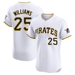 Alika Williams Pittsburgh Pirates Men's Elite Home Jersey - White