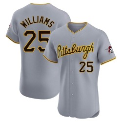 Alika Williams Pittsburgh Pirates Men's Elite Road Jersey - Gray