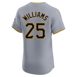 Alika Williams Pittsburgh Pirates Men's Elite Road Jersey - Gray