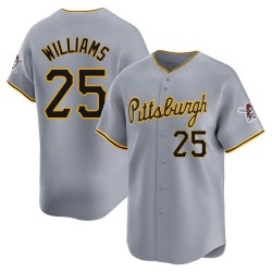 Alika Williams Pittsburgh Pirates Men's Limited Away Jersey - Gray