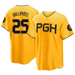 Alika Williams Pittsburgh Pirates Men's Replica 2023 City Connect Jersey - Gold