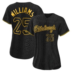 Alika Williams Pittsburgh Pirates Women's Authentic Snake Skin City Jersey - Black