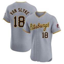 Andy Van Slyke Pittsburgh Pirates Men's Elite Road Jersey - Gray