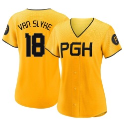 Andy Van Slyke Pittsburgh Pirates Women's Authentic 2023 City Connect Jersey - Gold