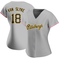 Andy Van Slyke Pittsburgh Pirates Women's Authentic Road Jersey - Gray