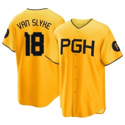 Andy Van Slyke Pittsburgh Pirates Youth Replica 2023 City Connect Jersey - Gold