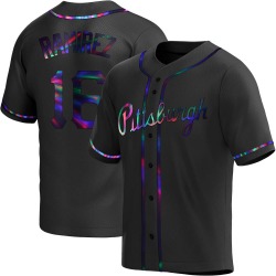 Aramis Ramirez Pittsburgh Pirates Men's Replica Alternate Jersey - Black Holographic