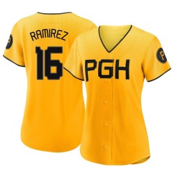 Aramis Ramirez Pittsburgh Pirates Women's Authentic 2023 City Connect Jersey - Gold