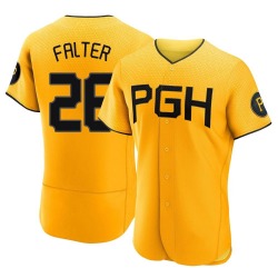 Bailey Falter Pittsburgh Pirates Men's Authentic 2023 City Connect Jersey - Gold