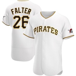 Bailey Falter Pittsburgh Pirates Men's Authentic Home Jersey - White