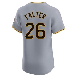 Bailey Falter Pittsburgh Pirates Men's Elite Road Jersey - Gray