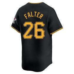 Bailey Falter Pittsburgh Pirates Men's Limited Alternate Jersey - Black