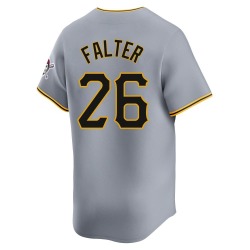 Bailey Falter Pittsburgh Pirates Men's Limited Away Jersey - Gray