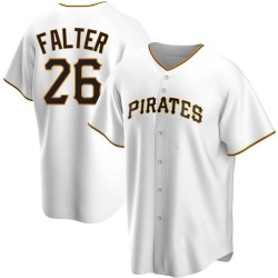 Bailey Falter Pittsburgh Pirates Men's Replica Home Jersey - White