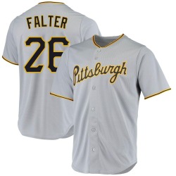 Bailey Falter Pittsburgh Pirates Men's Replica Road Jersey - Gray