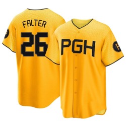 Bailey Falter Pittsburgh Pirates Youth Replica 2023 City Connect Jersey - Gold