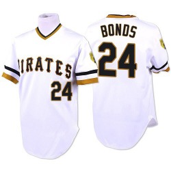 Barry Bonds Pittsburgh Pirates Men's Authentic Throwback Jersey - White