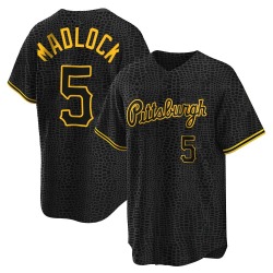 Bill Madlock Pittsburgh Pirates Men's Replica Snake Skin City Jersey - Black