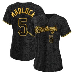 Bill Madlock Pittsburgh Pirates Women's Authentic Snake Skin City Jersey - Black