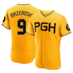 Bill Mazeroski Pittsburgh Pirates Men's Authentic 2023 City Connect Jersey - Gold