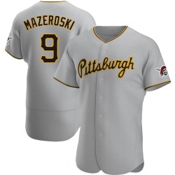 Bill Mazeroski Pittsburgh Pirates Men's Authentic Road Jersey - Gray