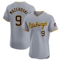 Bill Mazeroski Pittsburgh Pirates Men's Elite Road Jersey - Gray