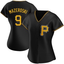 Bill Mazeroski Pittsburgh Pirates Women's Authentic Alternate Jersey - Black