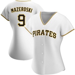 Bill Mazeroski Pittsburgh Pirates Women's Authentic Home Jersey - White