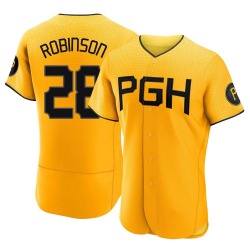 Bill Robinson Pittsburgh Pirates Men's Authentic 2023 City Connect Jersey - Gold