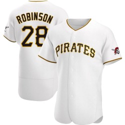 Bill Robinson Pittsburgh Pirates Men's Authentic Home Jersey - White