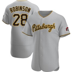 Bill Robinson Pittsburgh Pirates Men's Authentic Road Jersey - Gray