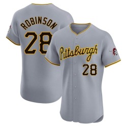 Bill Robinson Pittsburgh Pirates Men's Elite Road Jersey - Gray