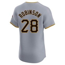 Bill Robinson Pittsburgh Pirates Men's Elite Road Jersey - Gray