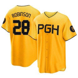 Bill Robinson Pittsburgh Pirates Men's Replica 2023 City Connect Jersey - Gold