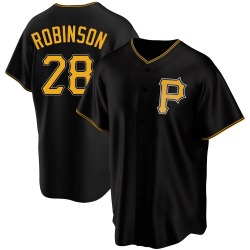 Bill Robinson Pittsburgh Pirates Men's Replica Alternate Jersey - Black