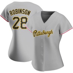 Bill Robinson Pittsburgh Pirates Women's Authentic Road Jersey - Gray