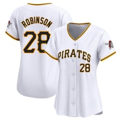 Bill Robinson Pittsburgh Pirates Women's Limited Home Jersey - White