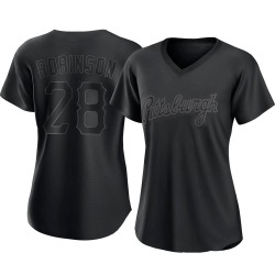 Bill Robinson Pittsburgh Pirates Women's Replica Pitch Fashion Jersey - Black