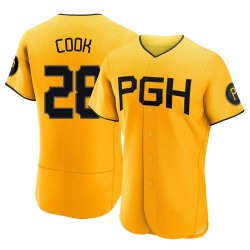 Billy Cook Pittsburgh Pirates Men's Authentic 2023 City Connect Jersey - Gold